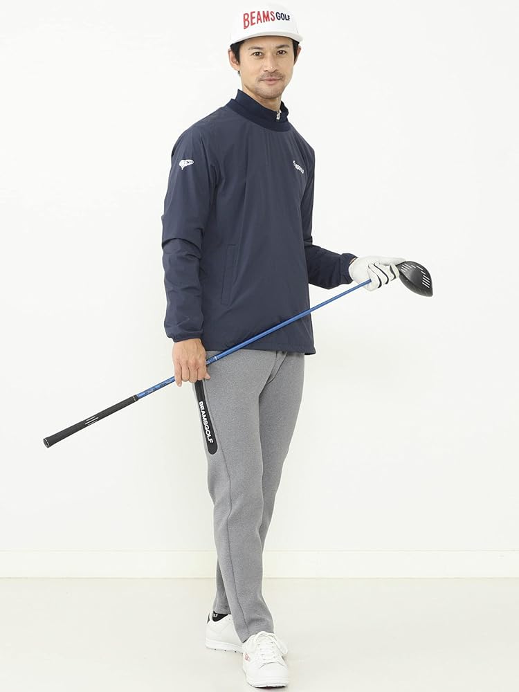 美品 BEAMS GOLF ビームスゴルフ ベージュ ロングパンツ サイドロゴ BEAMS GOLF（ビームス ゴルフ）ORANGE LABEL / サイドライン